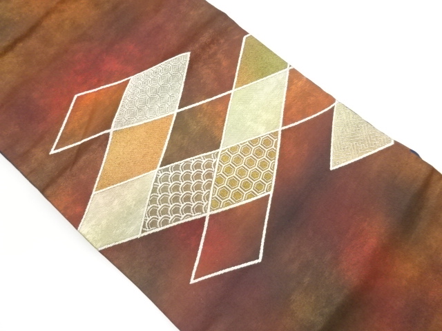 JAPANESE NAGOYA OBI / WOVEN CLASSICAL PATTERN